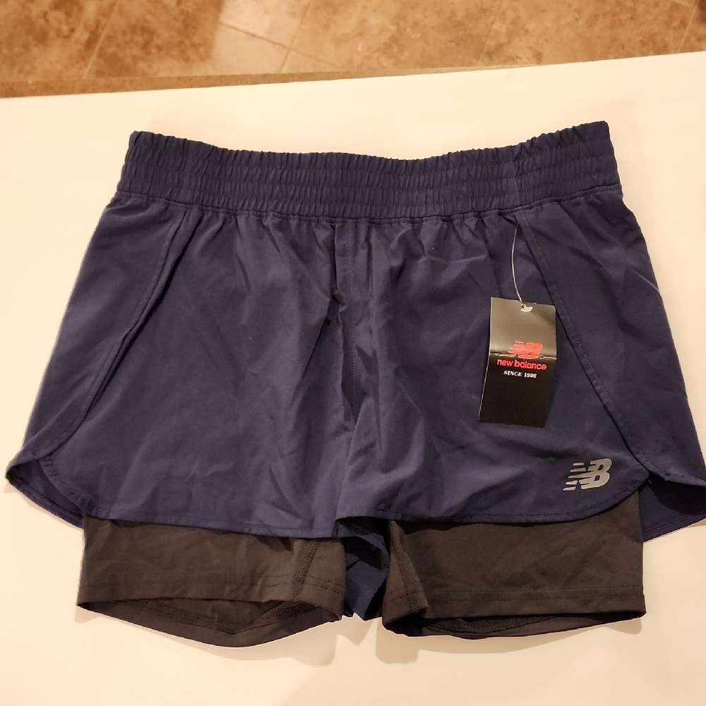 New Balance Dark Blue Running Shorts